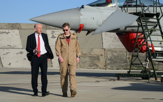 John Healey visited RAF Akrotiri and met personnel