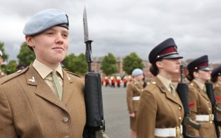 Thursday's parade - a proud moment for the young men and women passing out - was nevertheless overshadowed by the news of the allegations (Picture: BFBS)