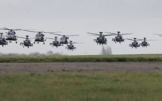 The mass take-off marked the start of Exercise Pinion Titan