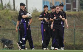 06112025 UKAF women celebrate wicket v Bagmati Credit UKAF Cricket.jpg