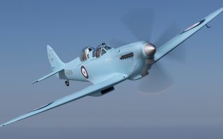 The Spitfire TR9 has been painted with the serial number of the original prototype, K5054
