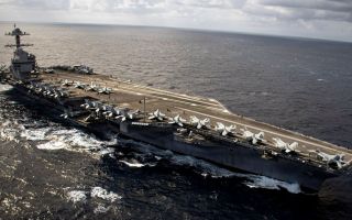 The US Navy's largest and most advanced nuclear-powered aircraft carrier has now entered the Atlantic Ocean and is returning home after a mammoth deployment