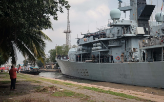 08102025 HMS Richmond arrives in Mumbai, India CREDIT ROYAL NAVY