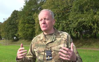 CDS speaking to BFBS at Ex Cambrian Patrol (Picture: BFBS)