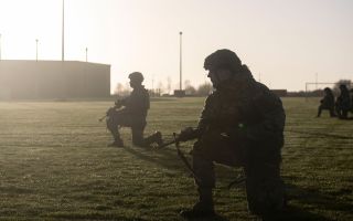 These US aviators at Molesworth are from the 423d Security Forces Squadron, but the suspects were found by officers from the MOD Police and Cambridgeshire Police (Picture: US Department of War)