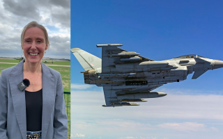 Helen Seymour and RAF Typhoon