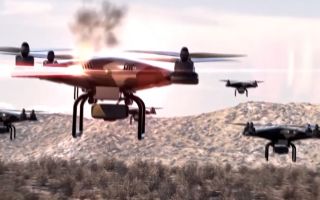 Swarms of drones controlled by artificial intelligence looks set to be adopted by armed forces across the world in the months and years to come