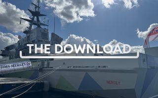 HMS Mersey docked at DSEI 2025 in London Download TN CRED BFBS Forces News