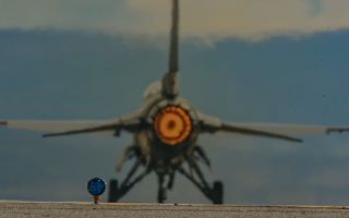 The F-16 is designed to cope with up to 9Gs during aerial combat – and while the aircraft can take it, the crew must be physically and mentally prepared as well (Picture: Louis Skupien)