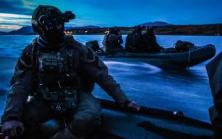 A tactical insertion involves marines quickly deploying into a possibly hostile environment (Picture: MOD)