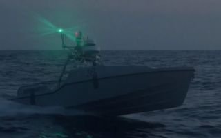 The US Navy confirmed for the first time that one of its Corsairs, an uncrewed surface drone, was used in the rescue operation (Picture: Saronic Technologies)