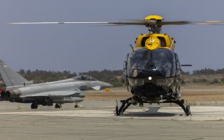 The Jupiters will be used to respond to civil emergencies, while RAF Akrotiri's resident Typhoons stand ready to respond to military ones (Picture: MOD)