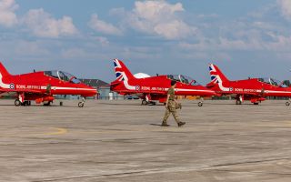 It is expected that the group will be able to cross the Atlantic from later this week based on better weather conditions forecast (Picture: RAF)