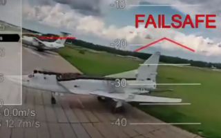 Operation Spiderweb Tu-22 type bomber at Dyagilevo air base