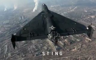 A Sting interceptor closes in on a Russian Geran-2 drone over Ukraine