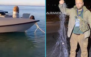 13102025 Ukrainian Magura drone caught drifting at sea  