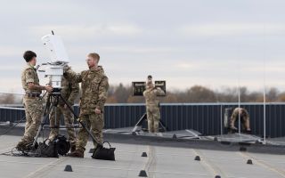 This latest deployment comes as new figures revealed that drones have been spotted at UK military bases nearly 200 times since the start of 2025 (Picture: MOD)