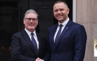 Prime Minister Keir Starmer welcomed Polish President Karol Nawrocki for his first visit to Downing Street