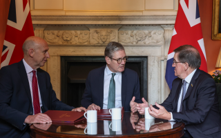 Sir Keir Starmer and Defence Secretary John Healey met with Lord Robertson at 10 Downing Street back in 2024 after the latter was appointed to lead the SDR (Picture: MOD)