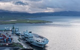 HMS Prince of Wales docked in Iceland (Picture: HMS Prince of Wales X)
