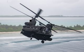 This MH-47G Chinook is operated by the Night Stalkers - the US Army's 160th Special Operations Aviation Regiment