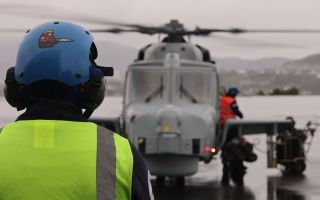 A Wildcat helicopter on the ground during Ex Tamber Shield in Norway (Picture: BFBS)