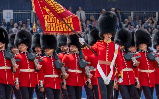 The Colour had been presented to the battalion just four days before the event (Picture: MOD)