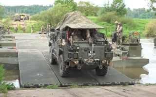 River crossing drills on Exercise Rhino Storm (Picture: BFBS)