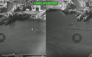 US uses sea drones to attack Iranian naval base (Picture: Centcom)