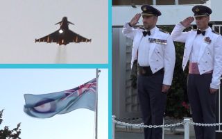 The sunset service was a chance to reflect on the sacrifices made to prevent the Luftwaffe from achieving its aim of destroying the RAF and achieving air superiority over the UK (Picture: BFBS)