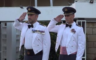 The sunset service was a chance to reflect on the sacrifices made to prevent the Luftwaffe from achieving its aim of destroying the RAF and achieving air superiority over the UK (Picture: BFBS)