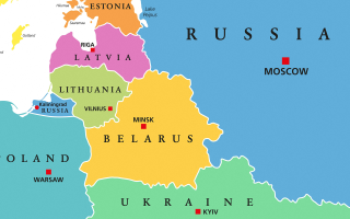 map of Baltics