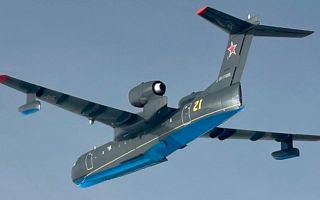 The Russian navy Be-200 was intercepted by Typhoons scrambled from Estonia on air policing duties