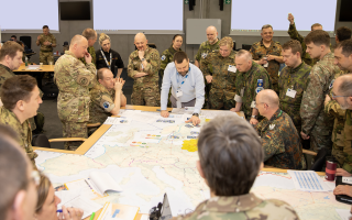 Exercise Steadfast Foxtrot is taking place at Wilhelmsburg Barracks in Ulm, Germany