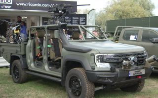 This Ranger was kitted out with a top-mounted L1A2 .50 cal machine gun along with a GPMG (Picture: BFBS)