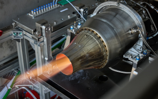 The 1100N-class engine is part of a family of propulsion systems co-developed with UK start-up Alloyed for applications ranging from small drones to larger aircraft (Picture: MOD)