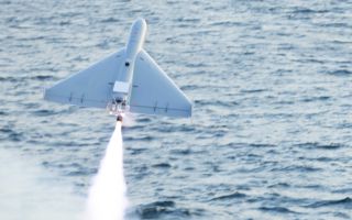 This Lucas one-way attack drone was launched from the USS Santa Barbara