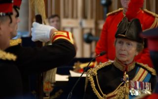 Princess Anne during the Ceremony at Salisbury Cathedral