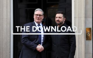 Prime Minister Sir Keir Starmer welcomes Ukrainian President Volodymyr Zelensky to number 10 Downing Street Download TN