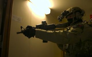 Royal Marines Commandos are experts at boarding ships like the Smyrtos - an operation that was met with no resistance, but that might not always be the case (Picture: BFBS)