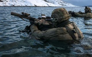  Shore Reconnaissance Troop conduct extraction under fire drills in Northern Norway