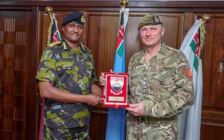 During the visit to Kenya, the British Army's boss met Nairobi's chief of defence, General Charles Kahariri 