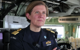 SNMG1 is led by one of the Royal Navy's top senior officers: Commodore Maryla Ingham (Picture: BFBS)