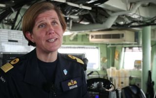SNMG1 is led by one of the Royal Navy's top senior officers: Commodore Maryla Ingham (Picture: BFBS)
