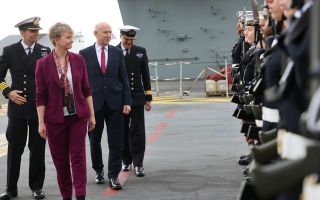 HMS Prince of Wales in Naples