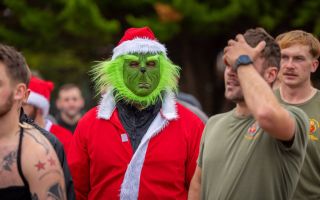 Christmas PT for the Welsh Guards CREDIT WELSH GUARDS