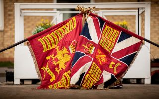 1st Battalion Welsh Guards Colours St Davids Day 01032021 CREDIT MOD