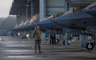 RAF Lakenheath hosts the US Lockheed Martin F-35 Lightning II, which are also operated by the RAF (Picture: DVIDS)