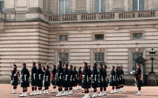 Balaklava Company 5th Battalion the Royal Regiment of Scotland at Buckingham Palace 