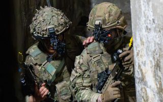 Members of the Royal Gibraltar Regiment on Exercise Rock Warrior